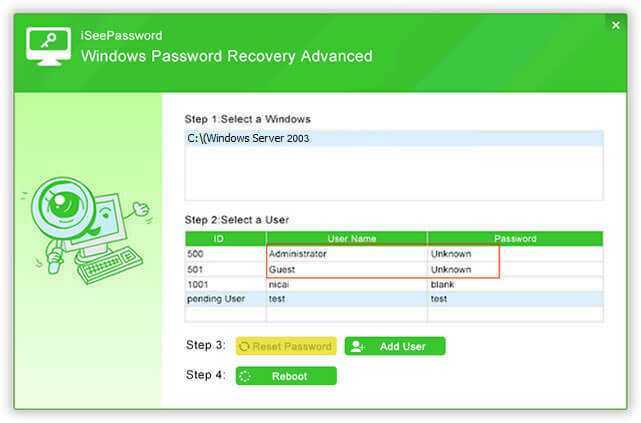 Stiahnite si Windows Password Recovery Advanced