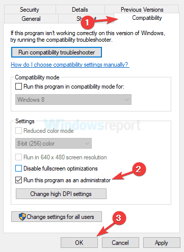 Kurulum, dosya oluşturma işlemi başarısız kodu 740 yürütemiyor