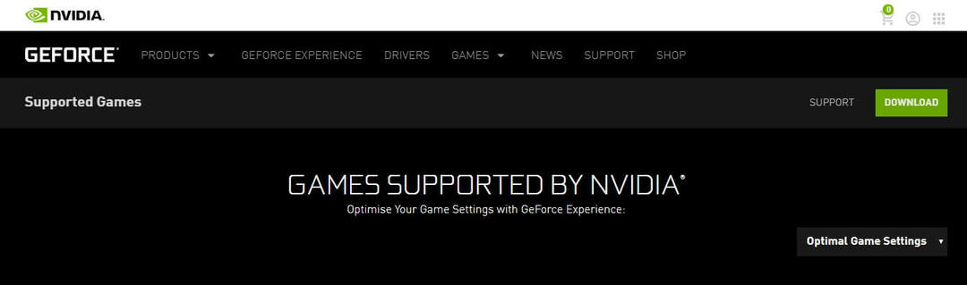 GeForce Experience understøttede spil - GeForce Experience finder ikke spil