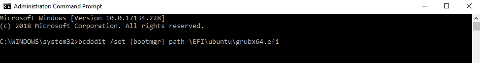 příkazový řádek efi ubuntu