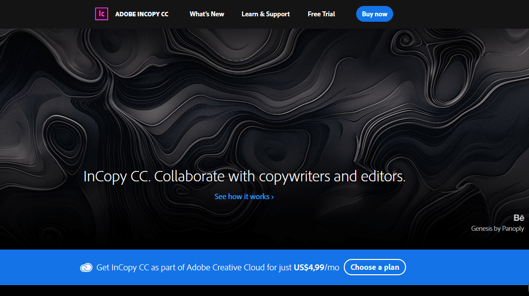 „Adobe InCopy“ programinė įranga, atidaranti projektavimo failus