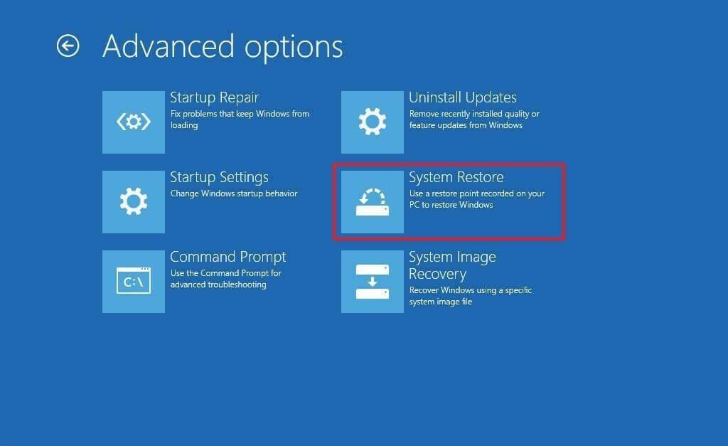 Javítás: A rendszer-visszaállítás nem fejeződött be sikeresen a Windows rendszerben