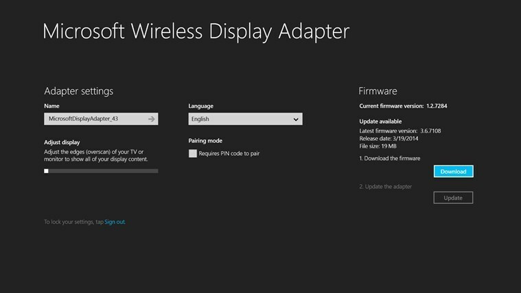 Microsoft Wireless Display Adapter-app tilgjengelig på Windows Store, last ned nå