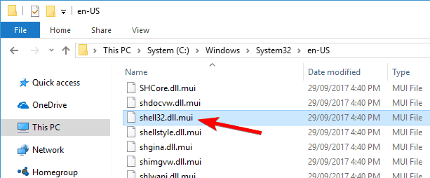 shell32 dll mui Usuń znak wodny Tryb testowy systemu Windows 10