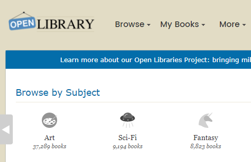 Öppna biblioteksfria e-böcker
