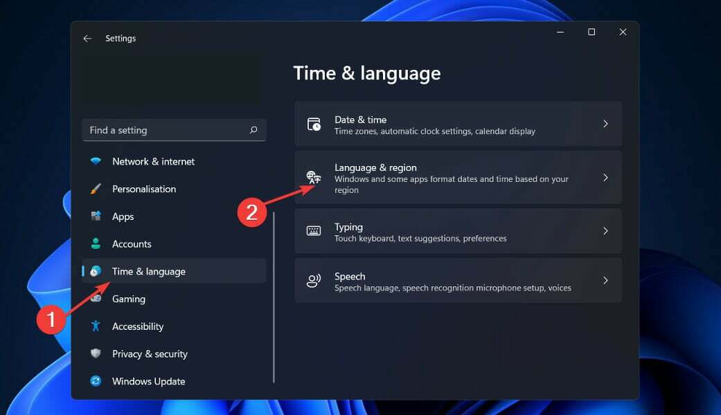 Cortana v oblasti časového jazyka nefunguje ve Windows 11