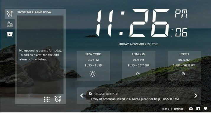 Alarm Clock HD App tar emot Windows 8.1 Specifik uppdatering