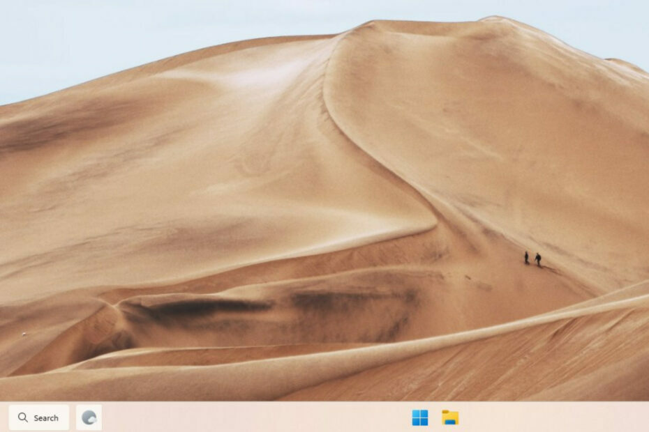 Nuevo widget de búsqueda de la barra de tareas de Windows 11 en proceso