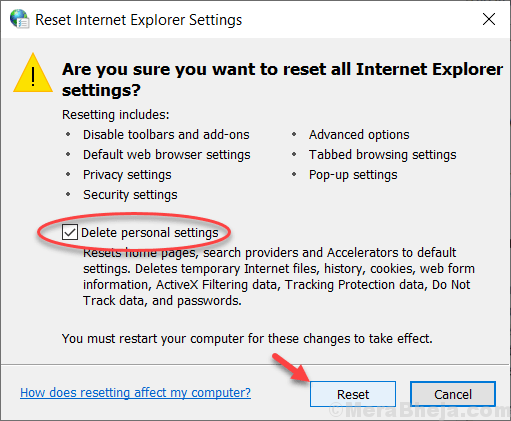 Reparar Internet Explorer 11 no responde
