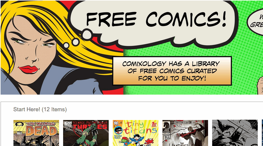 comixology membaca komik online gratis