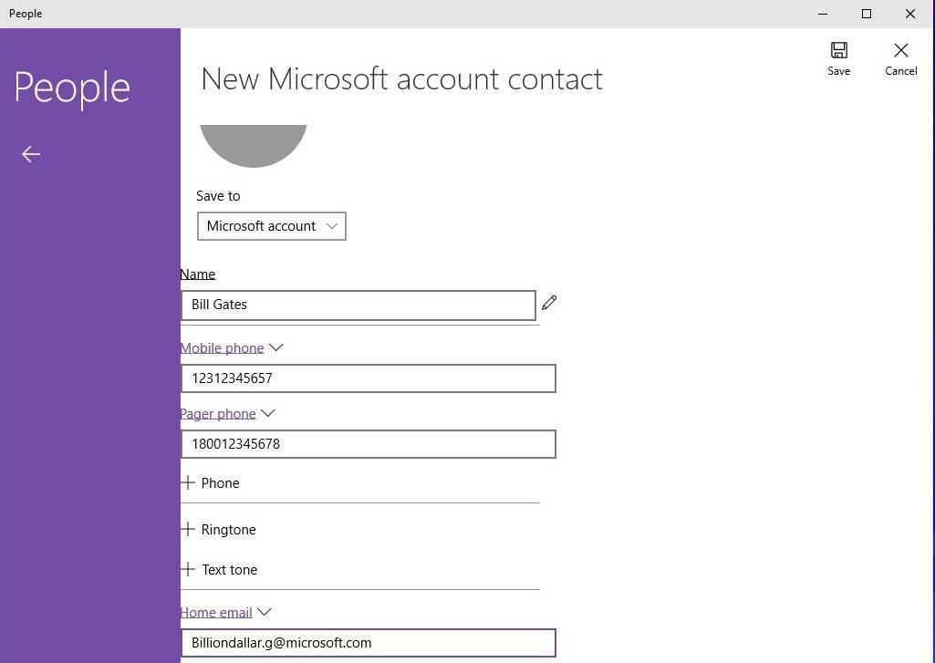 Uuden People-sovelluksen käyttöönotto (Windows 10)