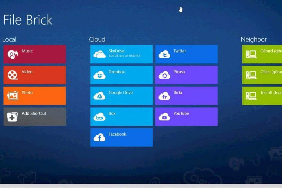 FileBrick: uurige faile Windows 10, Windows 8 stiilselt