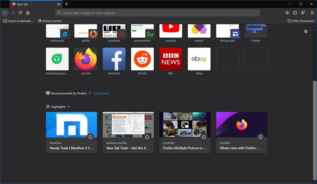 Firefox bester Browser mit Dark Mode