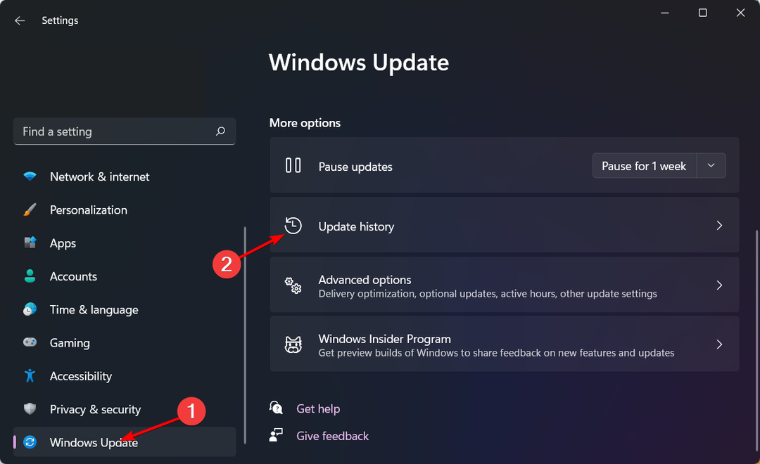 windows-update-history logitehc unifying ei tööta