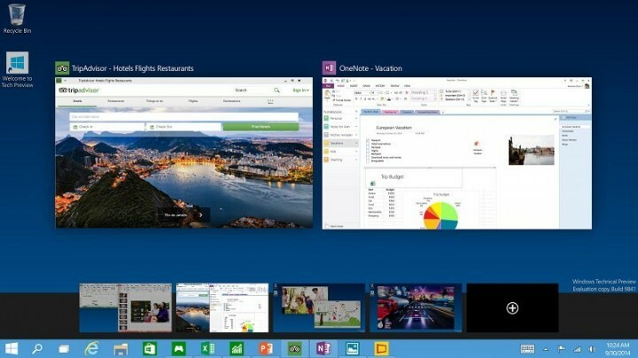 Gemeldete Probleme mit der Funktion für mehrere Desktops in Windows 10