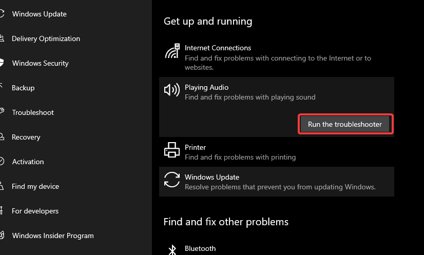 Play Audio-probleemoplosser PS4 Remote Play werkt niet Windows 10