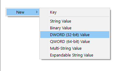 新しいDword32ビット最小