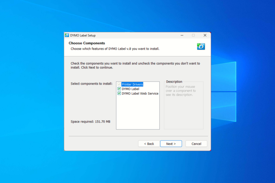 برنامج تشغيل dymo labelwriter 400 لنظام التشغيل Windows 10