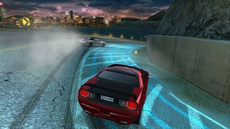 Drift Mania: Street Outlaws е предизвикателна плаваща игра за Windows 8.1