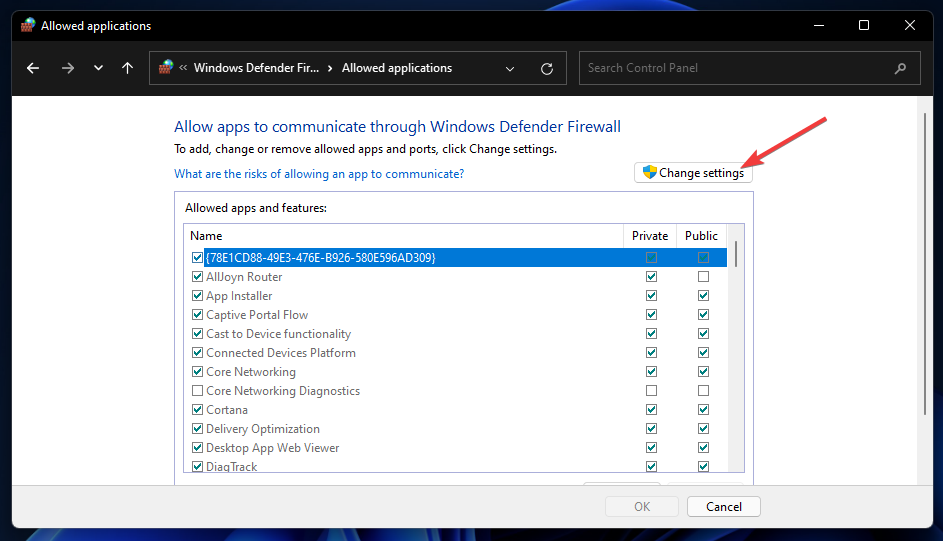 Die Schaltfläche Einstellungen ändern Windows 11 Remote Desktop funktioniert nicht