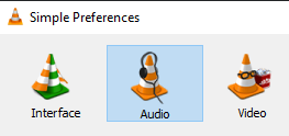Preferenze semplici Audio