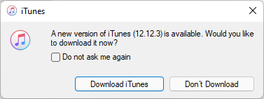 Uppdaterar iTunes