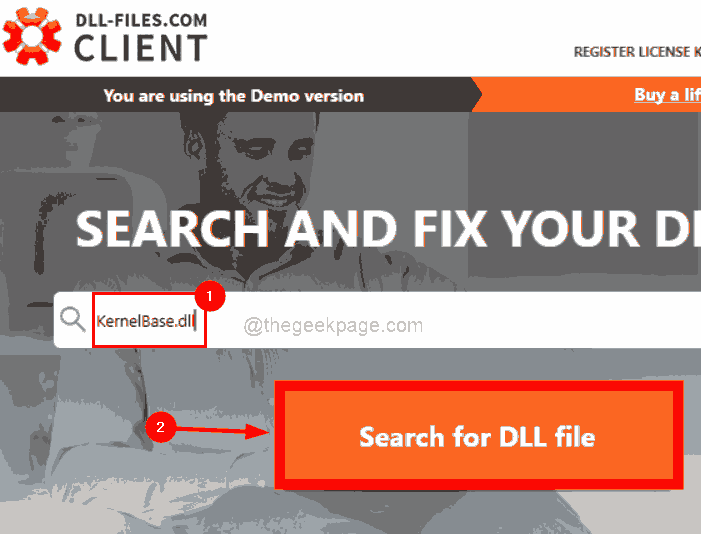 Suchen Sie nach der Kernelbase-DLL-Datei 11zon
