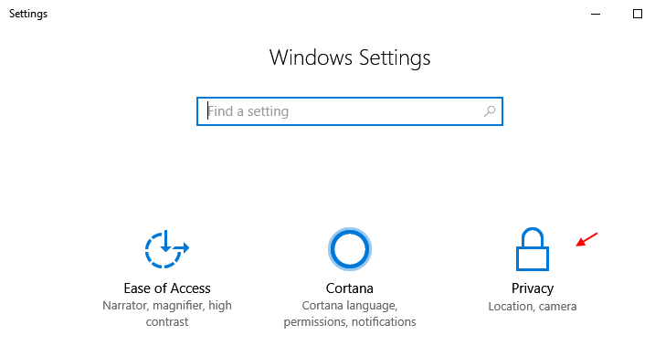 Конфіденційність Налаштування Windows 10