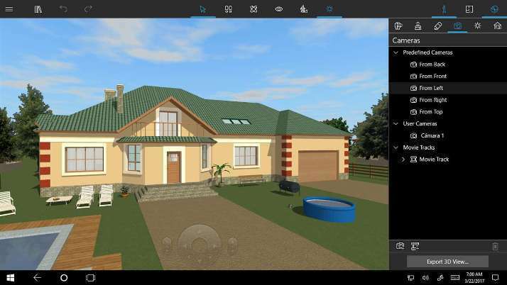Live Home 3D pentru Windows 10 vă permite să vă reproiectați casa practic