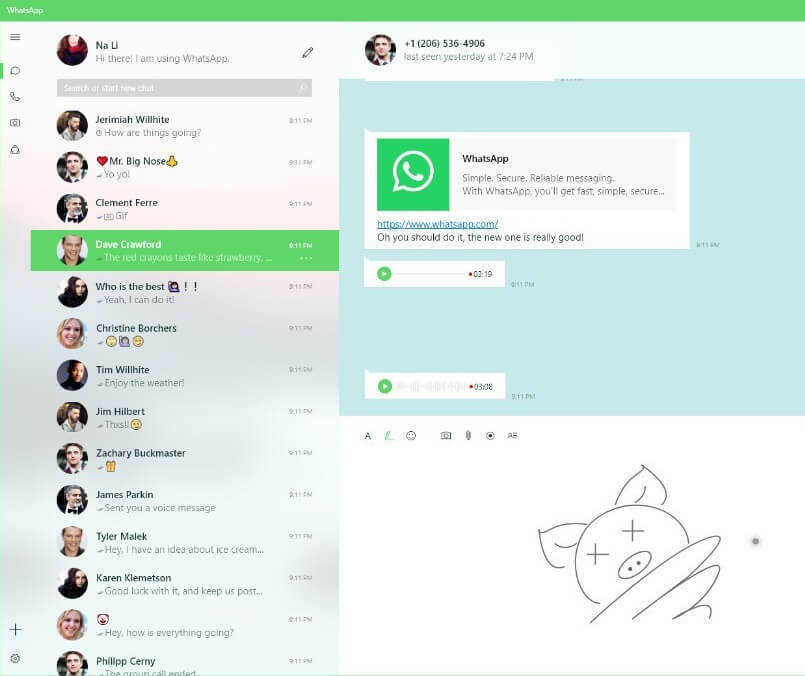 nové WhatsApp dizajnové Windows 10