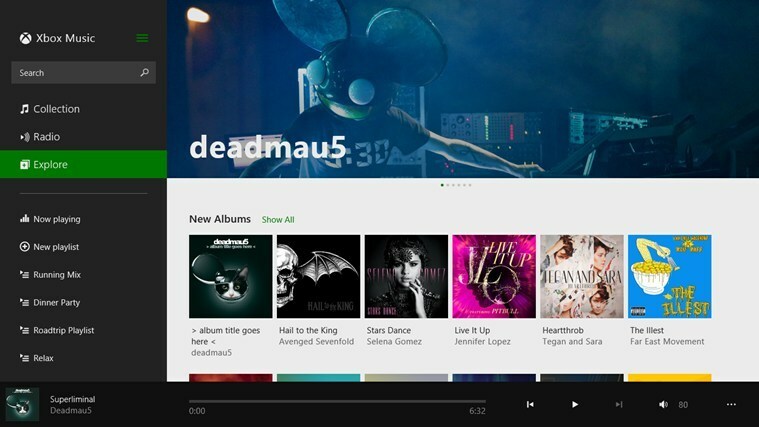 Xbox-Musik-App für Windows 8