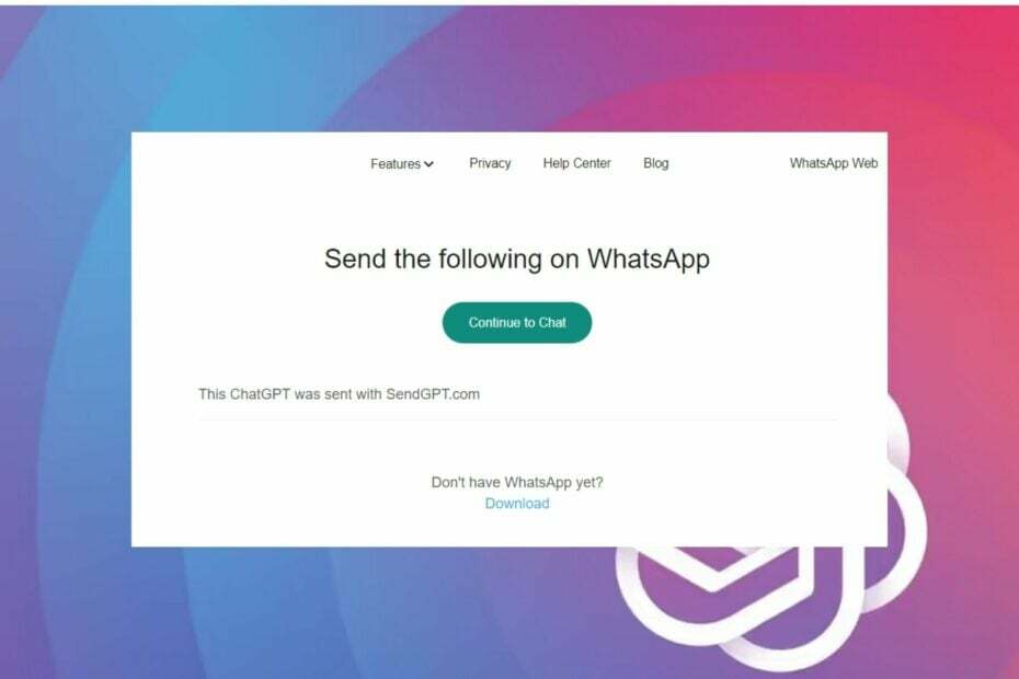 izmantojiet chatGPT pakalpojumā WhatsApp
