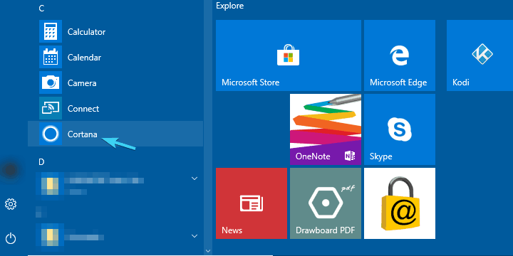 kompiuterio valdymas balsu „Windows 10 Cortana“