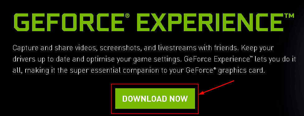 Geforce अनुभव अभी डाउनलोड करें Min