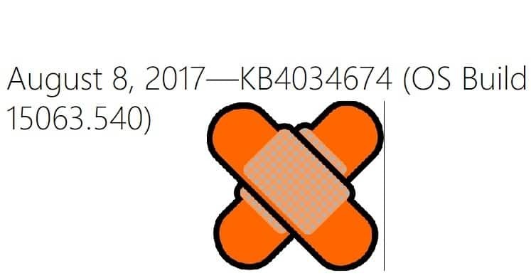 KB4034674 באגים