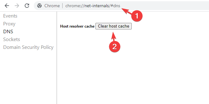 Chrome の DNS キャッシュをフラッシュする