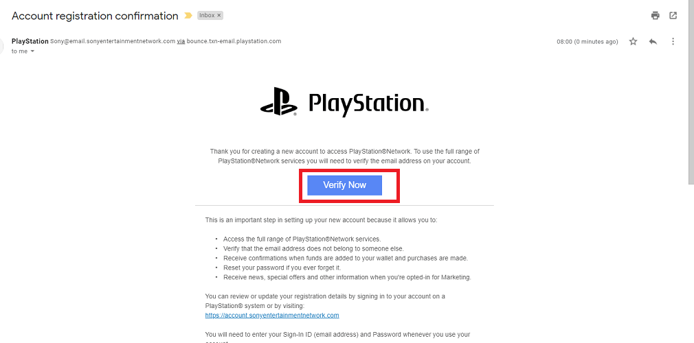 حدث خطأ في حساب تسجيل الدخول والتحقق من PS4