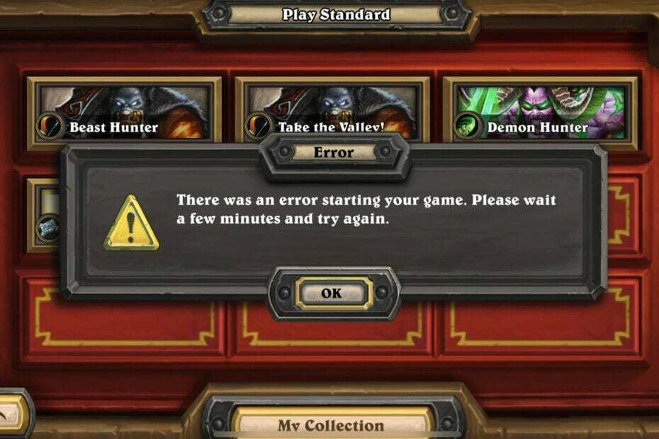 Fix: Det oppstod en feil under start av spillet ditt på Hearthstone