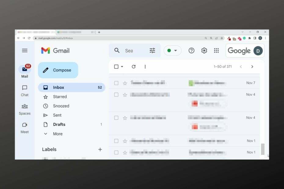 pakeisti „Gmail“ dydį, kad tilptų ekrane