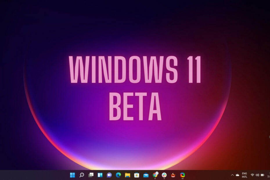 Windows 11 beeta