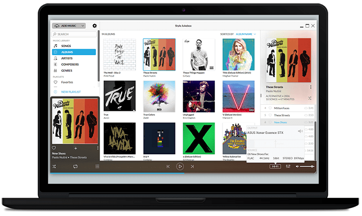 Style Jukebox, Windows PC'ler ve telefonlar için harika bir bulut müzik akışı hizmetidir