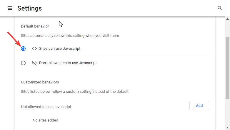 Használjon JavaScriptet – a Yahoo mail nem működik Chrome-ban