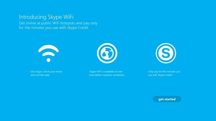 skype wifi alkalmazás a Windows 8 rendszerhez