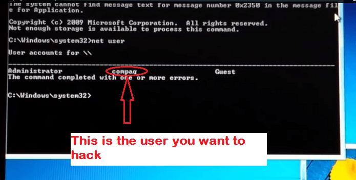 cmd-hack-lösenord