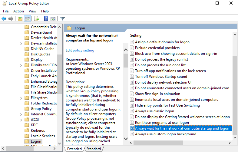 Windows are nevoie de acreditările dvs. actuale editorul de politici de grup