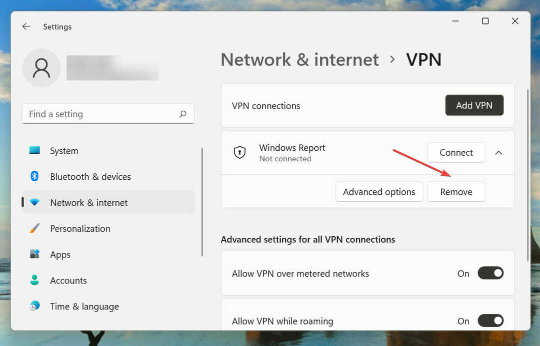 Hapus VPN untuk memperbaiki Windows tidak dapat terhubung ke kesalahan jaringan ini