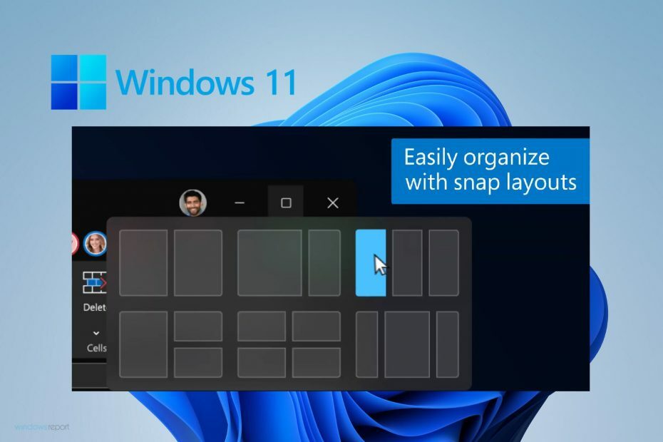 Activer les mises en page Snap sur Windows 11