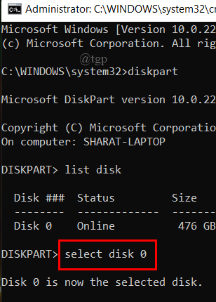 Cmd Select Disk