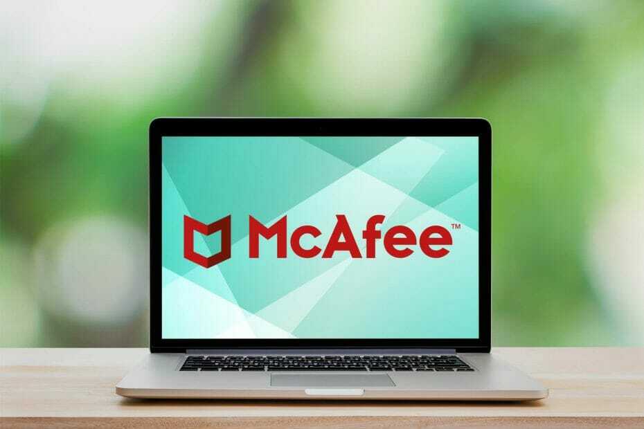 vyřešit chybu protokolu událostí McAfee