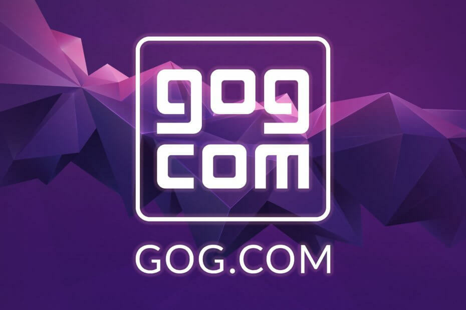 ajaa gog.com-pelejä Windowsissa